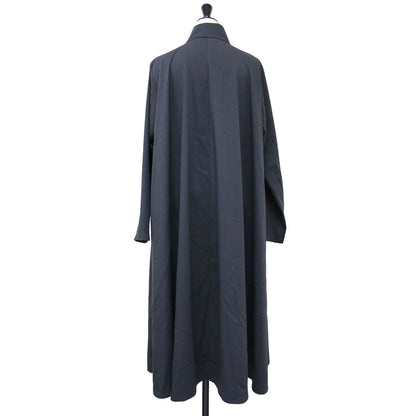 T/R プレンティ ワンピース / シャツワンピース ロング丈 長袖 スタンドネック フレア