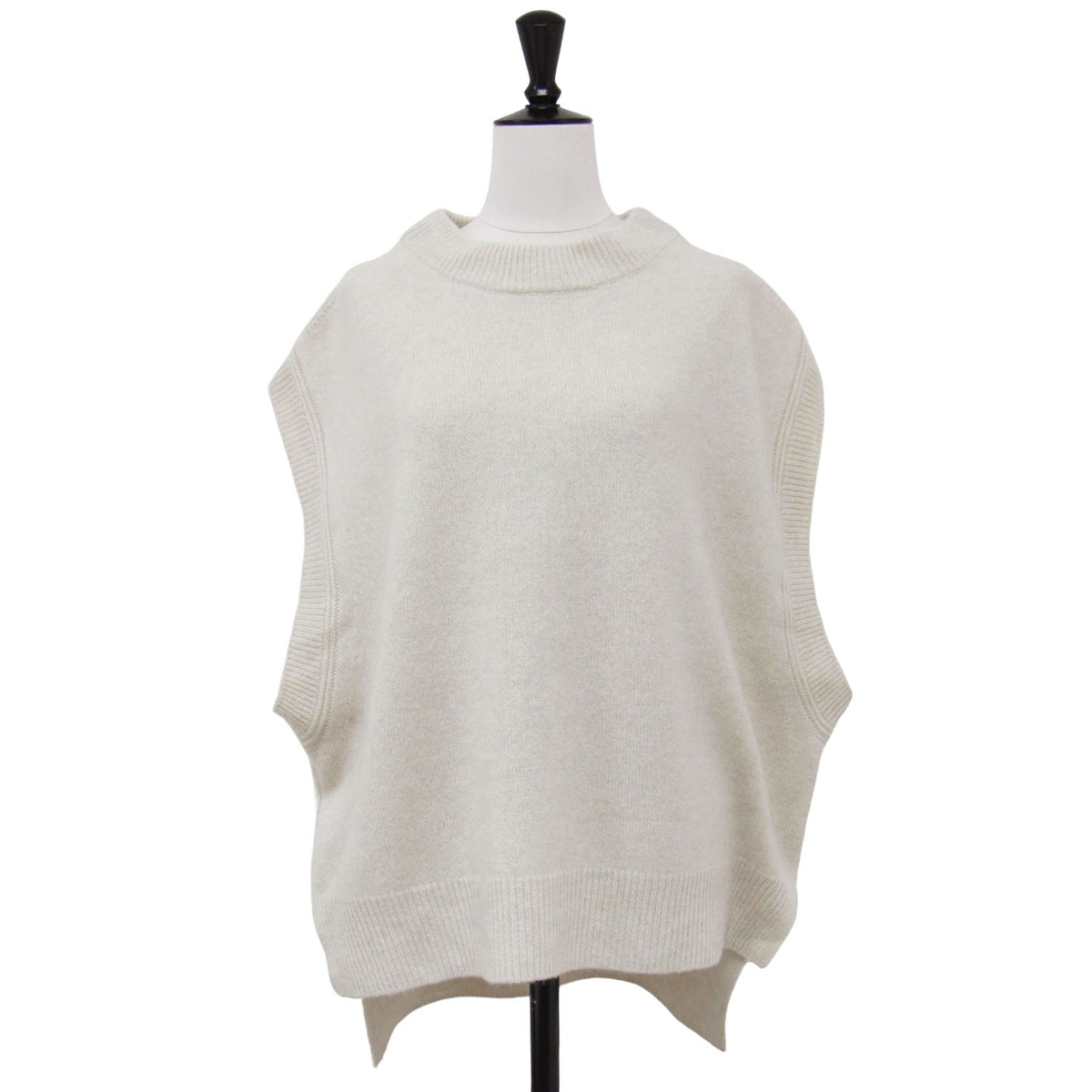 × Bshop 別注 24秋冬 カシミヤ ブレンド ニット ベスト / プルオーバー サイドスリット ウール