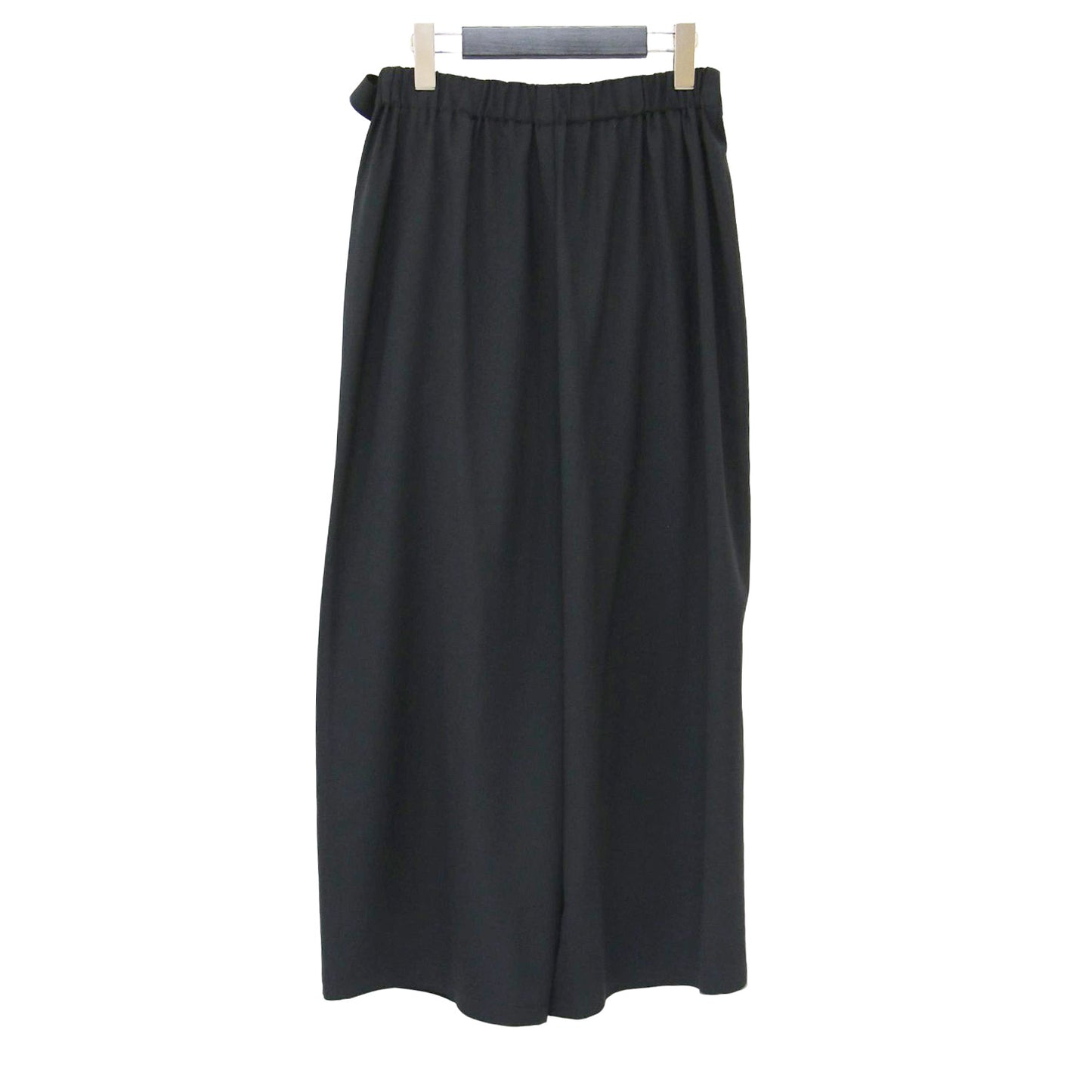 ラップ イージー パンツ / ワイド クロップド丈 サイドリボン