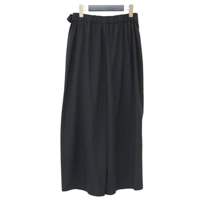 ラップ イージー パンツ / ワイド クロップド丈 サイドリボン