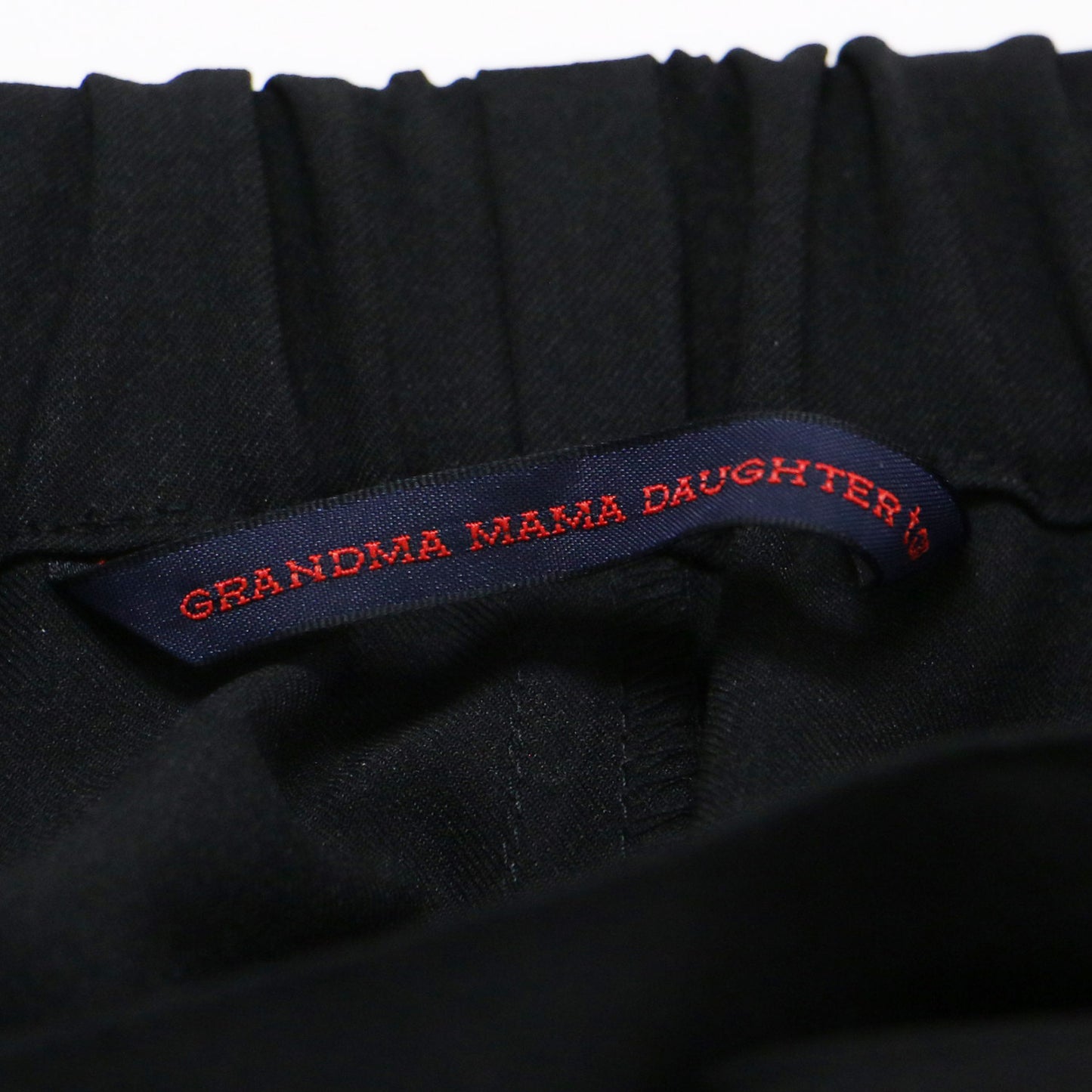 ラップ イージー パンツ / ワイド クロップド丈 サイドリボン