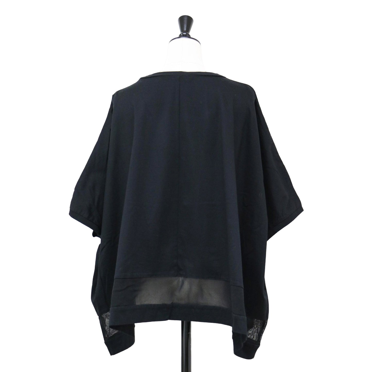 24春夏 コットン メッシュ ミックス ワイド プルオーバー / Tシャツ カットソー 半袖 クルーネック