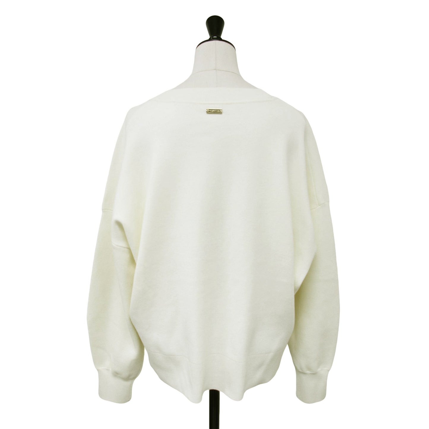Vネック カーディガン / smooth short cardigan 長袖 ショート丈 ハイゲージ スムース編み レーヨン