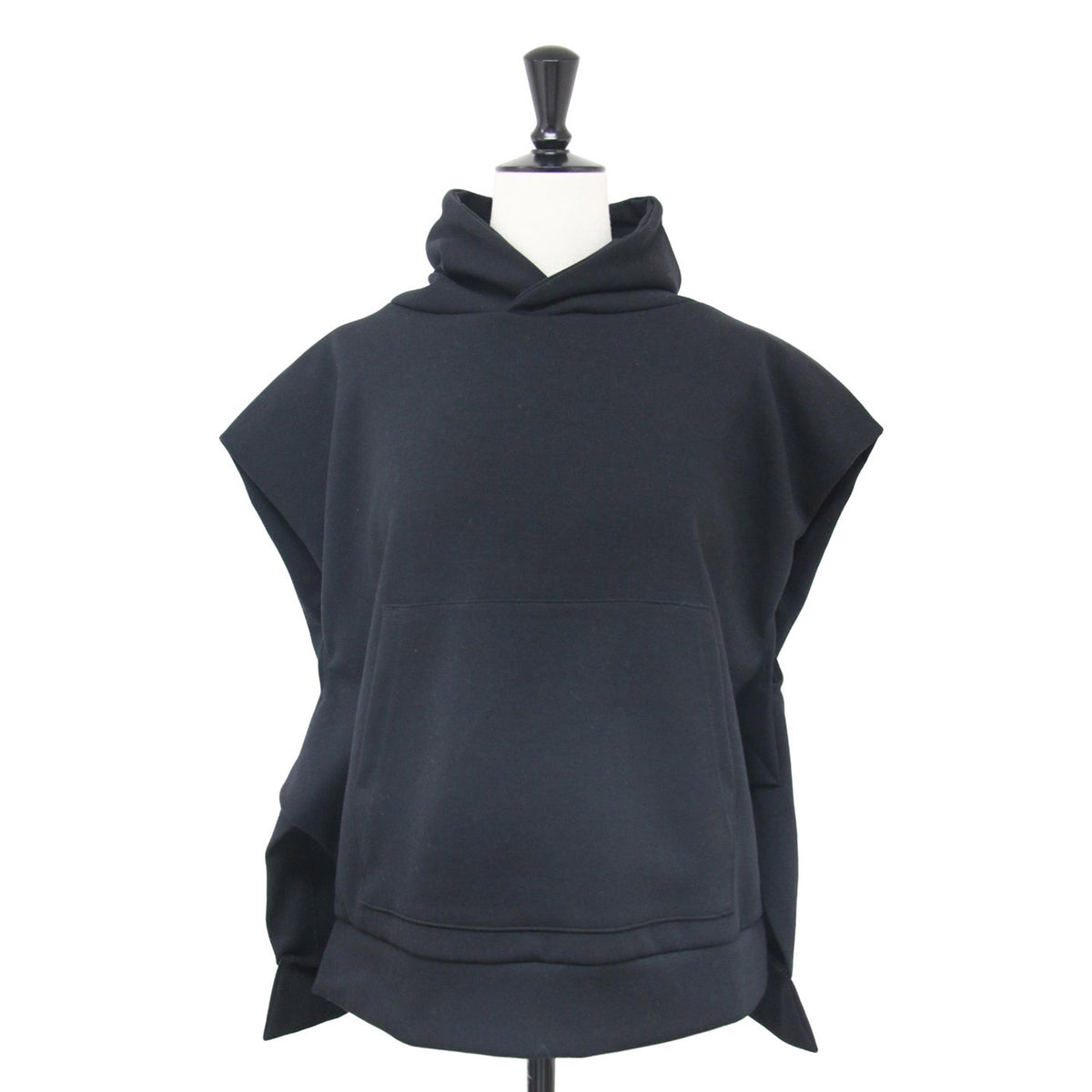 サイドベンツ フード ベスト / side vents hood vest フーディ カットソー ポケット