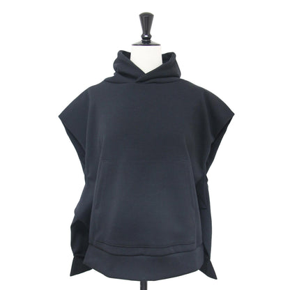 サイドベンツ フード ベスト / side vents hood vest フーディ カットソー ポケット