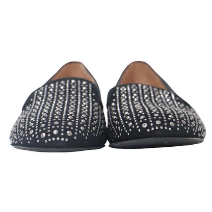 スタッズ ローヒール スリッポン / パンプス ラウンドトゥ スエード