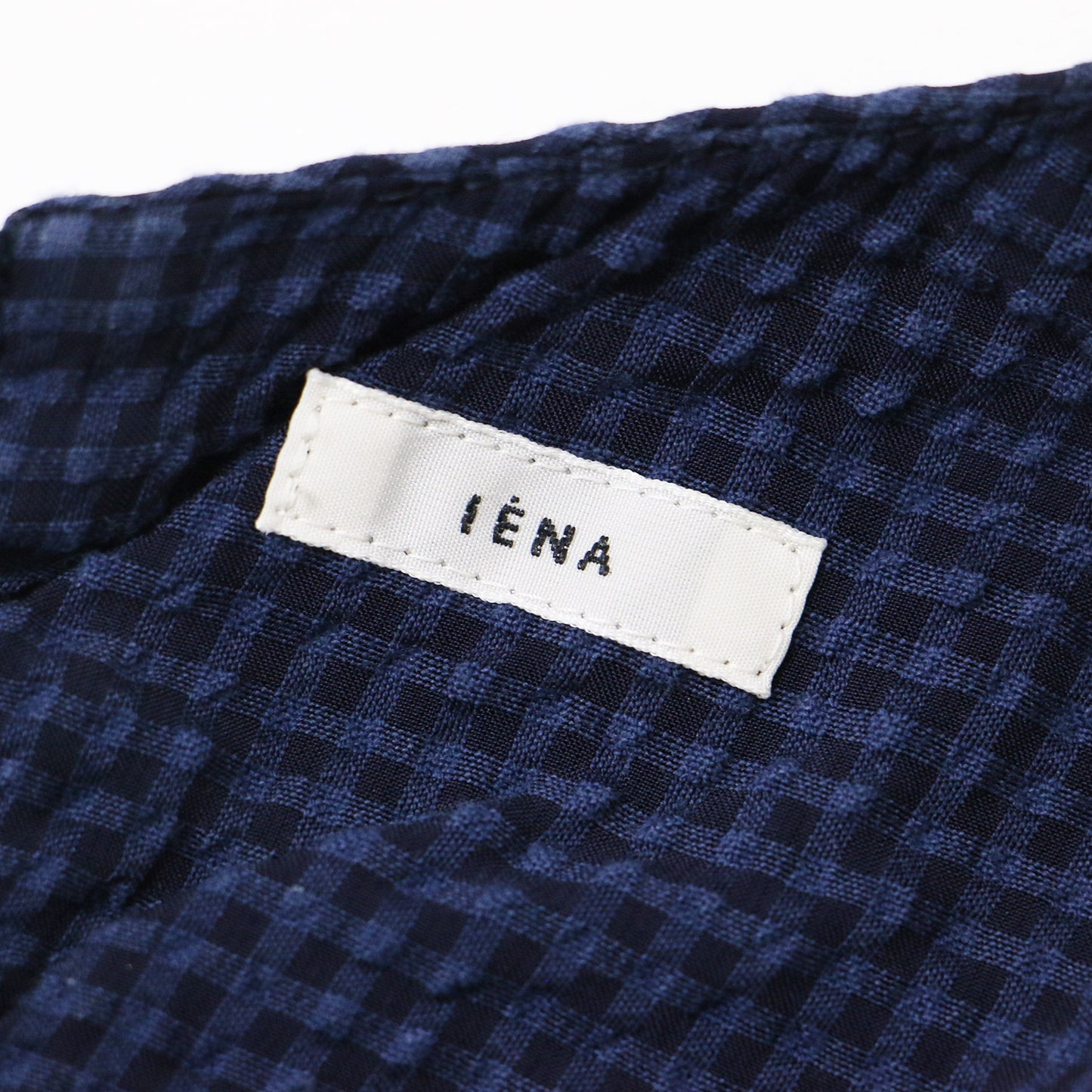 サッカー ギンガム デザイン ワンピース / 半袖 ロング丈 チェック フレア バックオープン コットン