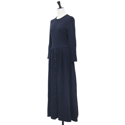 ウール ジャージー マキシ ワンピース / WEEKEND MAXI DRESS 長袖 ギャザー フレア ボーダー パッチ