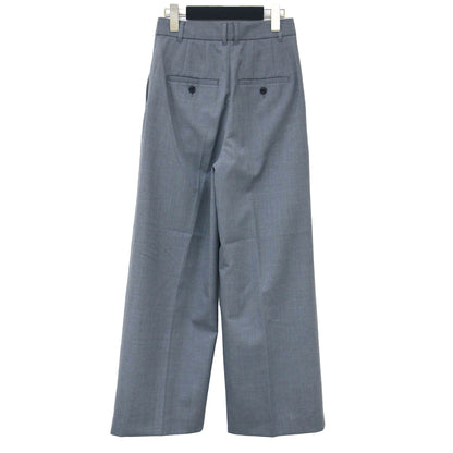 24秋冬 シークレット スラックス / パンツ セミワイド タック センタープレス ウール混