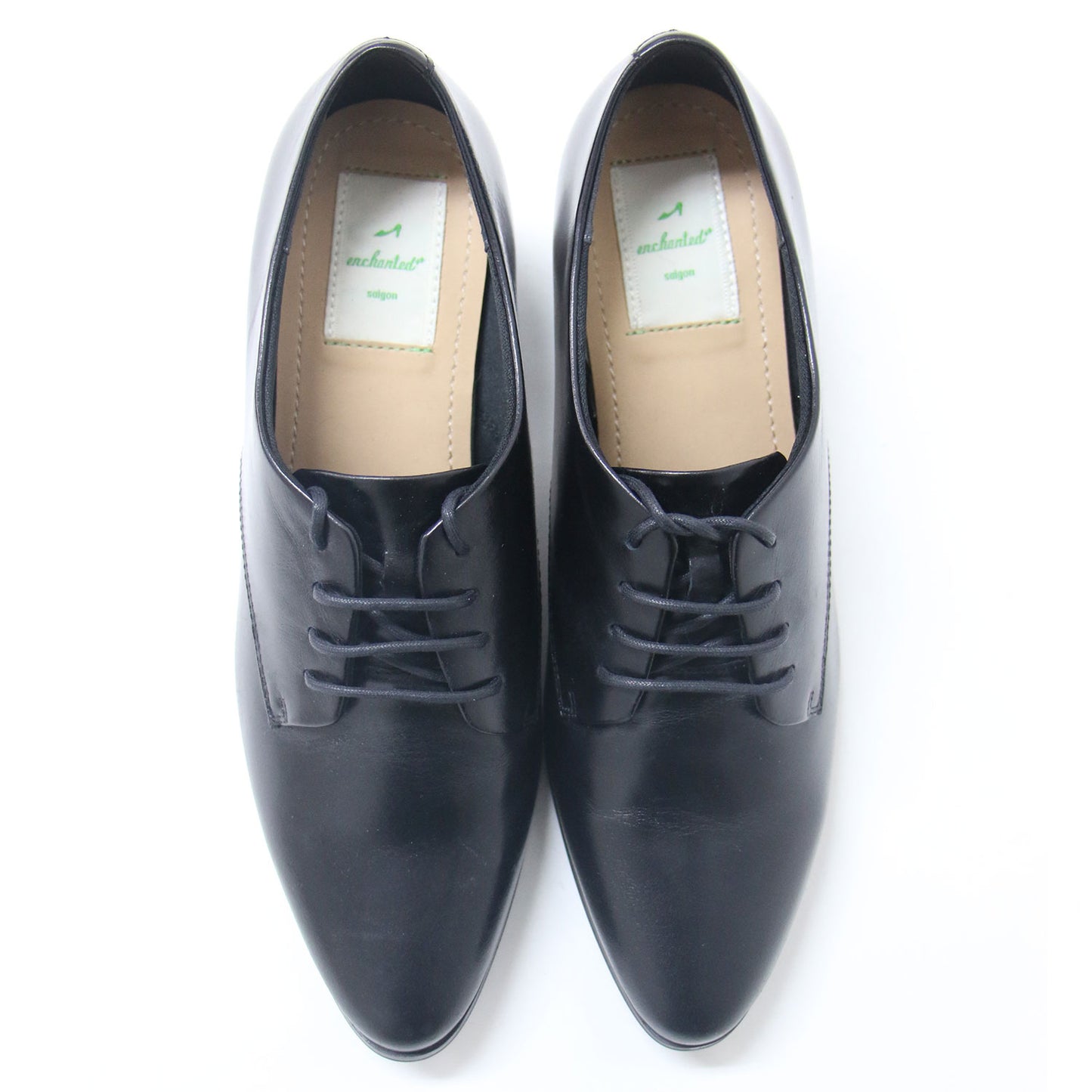 ポインテッド レースアップ シューズ / ドレスシューズ レザー 本革