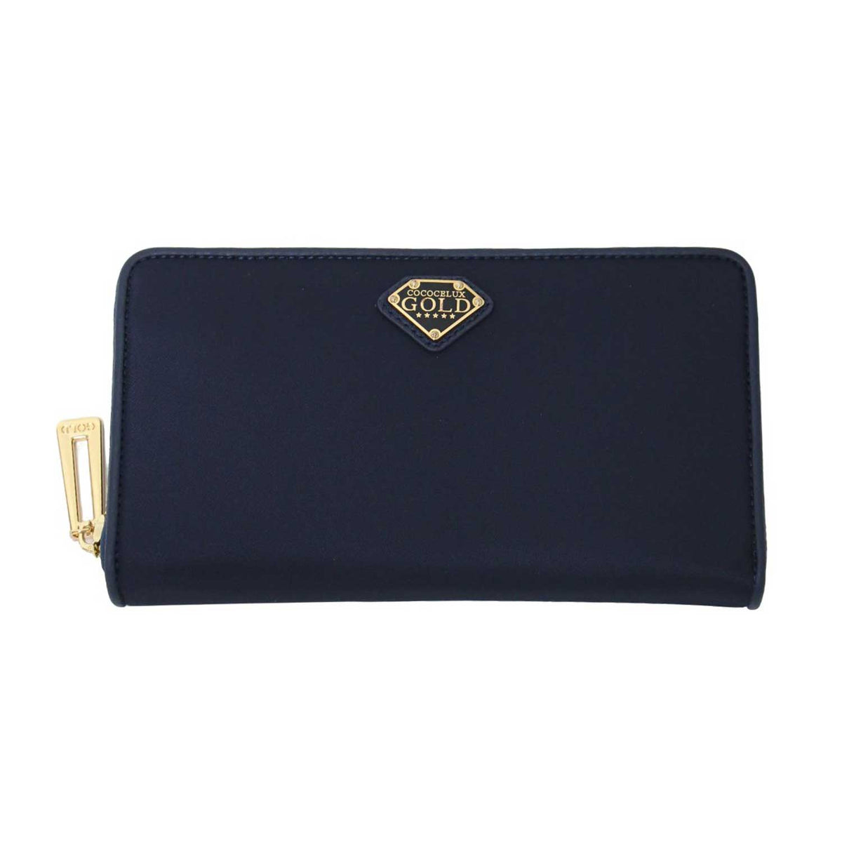 GOLD POCONO NYLON ラウンドファスナー ウォレット / 長財布 メタルロゴ ナイロン