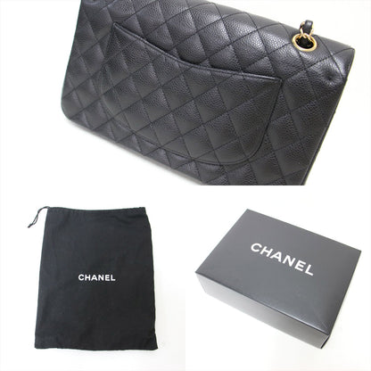 マトラッセ25 キャビアスキン チェーン ショルダーバッグ(A01112) / Wフラップ 2WAY レザー