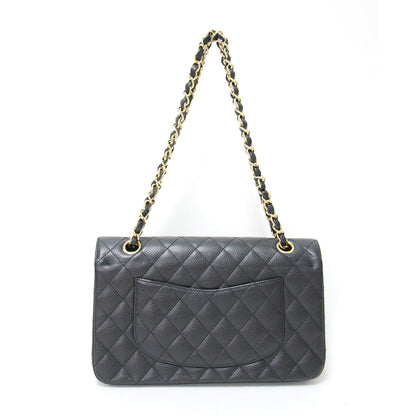 マトラッセ25 キャビアスキン チェーン ショルダーバッグ(A01112) / Wフラップ 2WAY レザー