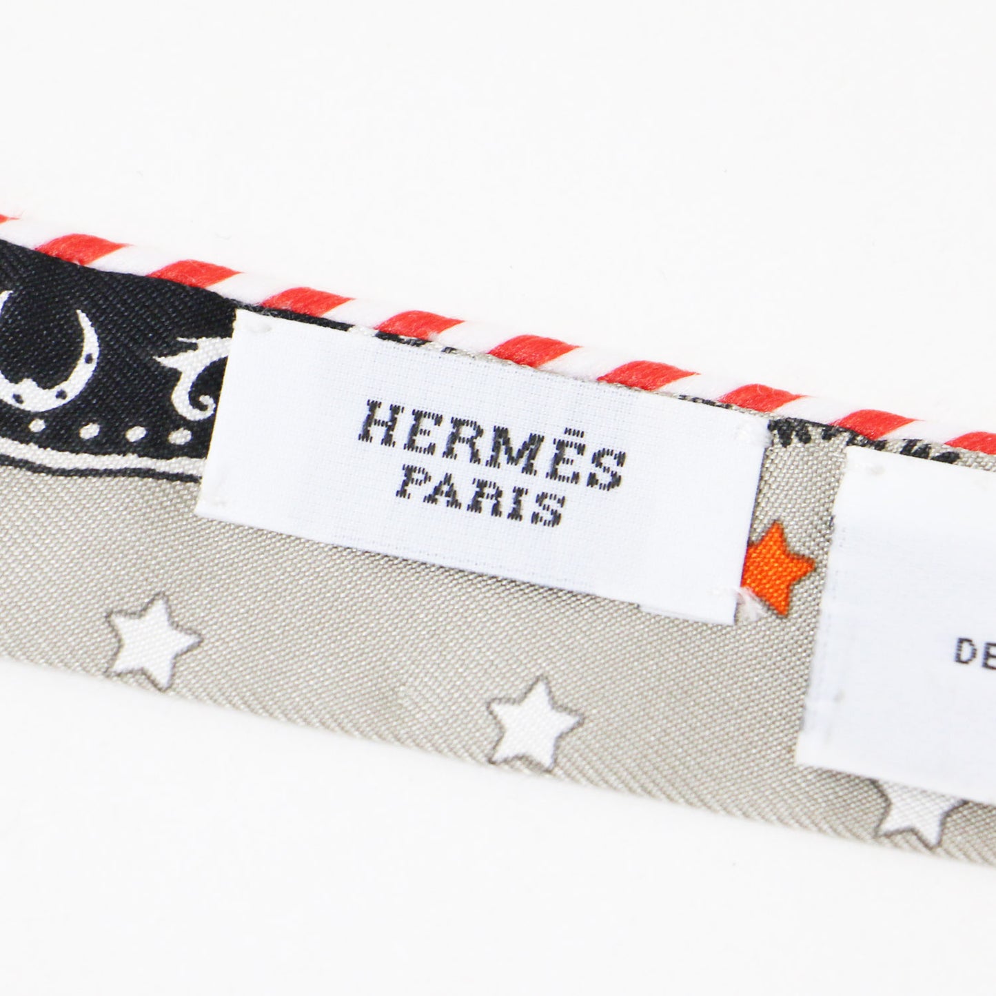 ツイリー ドール キャンディ Hermes paris station / シルク スカーフ リボン フランス製