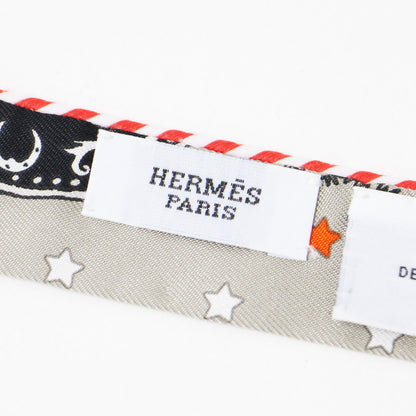 ツイリー ドール キャンディ Hermes paris station / シルク スカーフ リボン フランス製