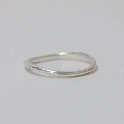 ライン ウェーブ リング SV / 指輪 2本 セット silver925