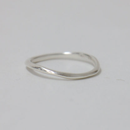 ライン ウェーブ リング SV / 指輪 2本 セット silver925