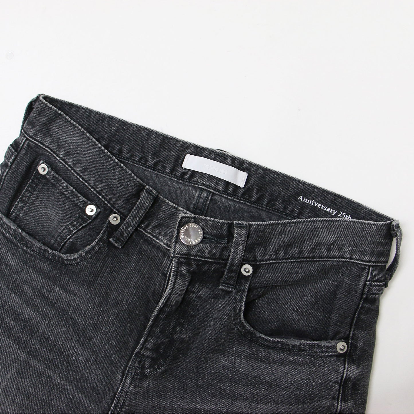 テーパード デニム パンツ 44406 / Anniversary 25th ストレッチ カットオフ USED加工 コットン