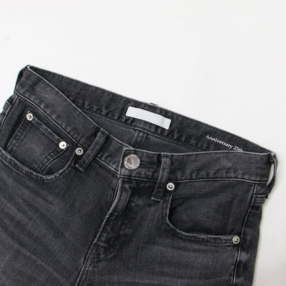 テーパード デニム パンツ 44406 / Anniversary 25th ストレッチ カットオフ USED加工 コットン