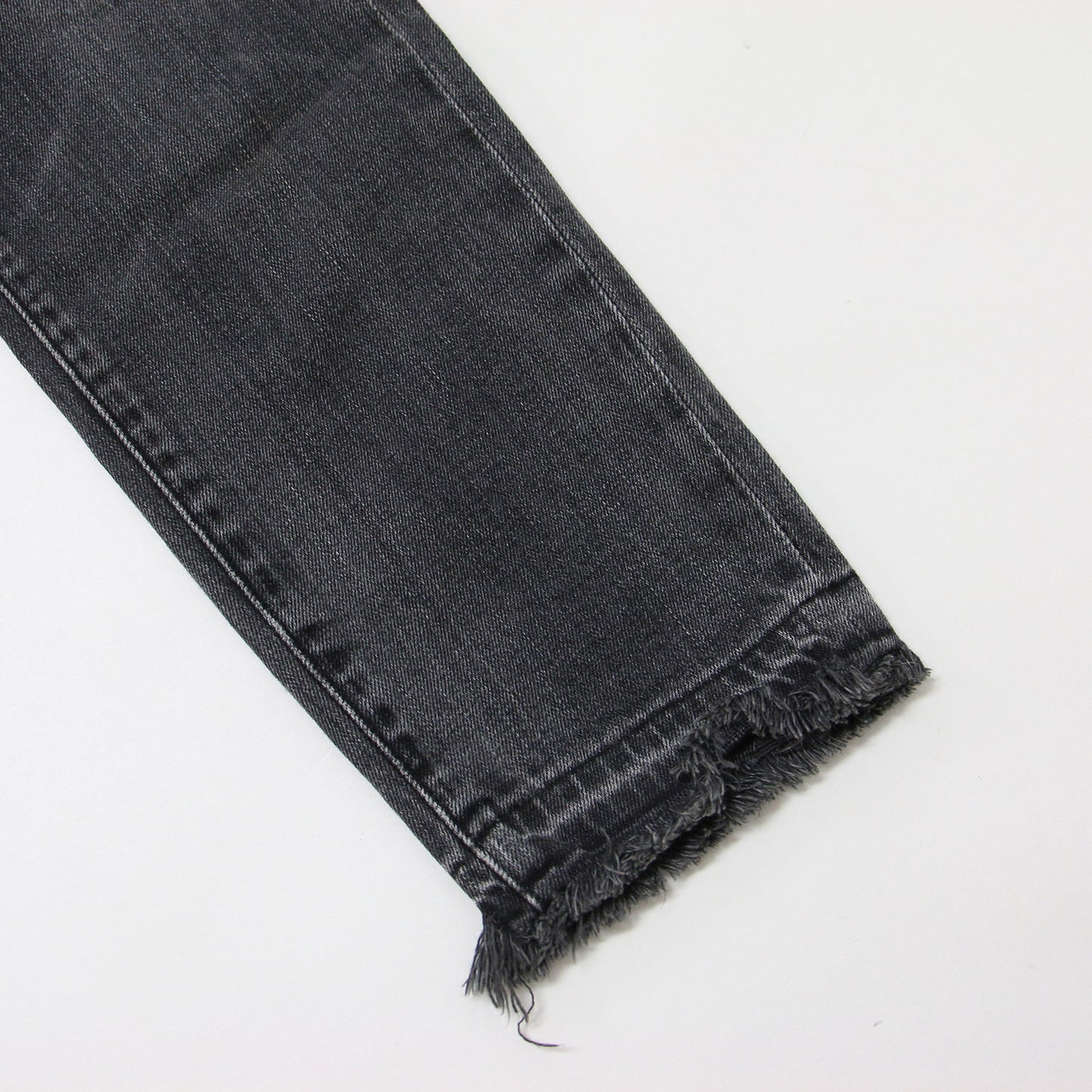 テーパード デニム パンツ 44406 / Anniversary 25th ストレッチ カットオフ USED加工 コットン