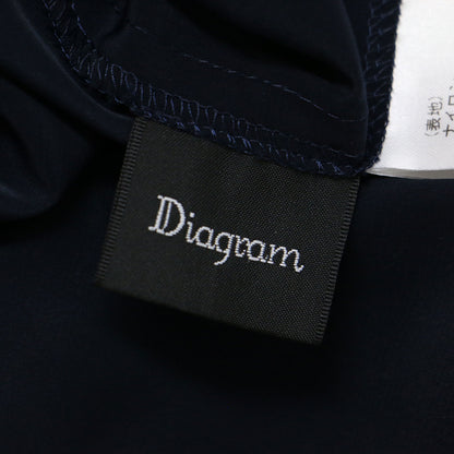 レース ボウタイ ワンピース / ロング丈 長袖 フレア スカラップ