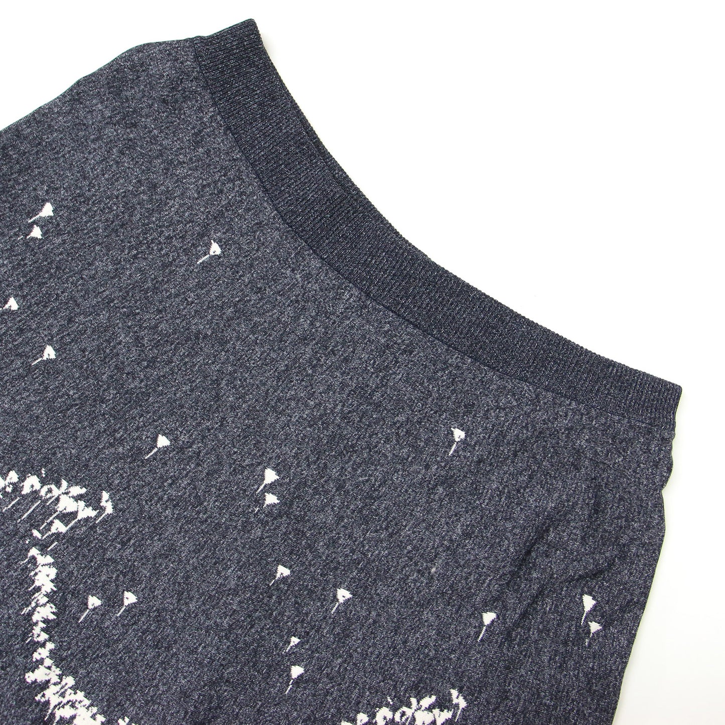 ニット スカート セットアップ / ノースリーブ ミディ丈 フレア Aライン 総柄 ウエストゴム仕様