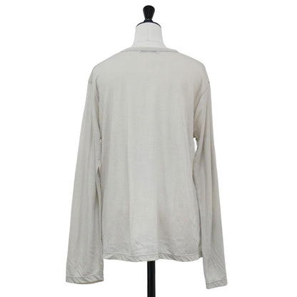 24秋冬 シアー クルーネック ロングスリーブ Tシャツ / カットソー 長袖 コットン