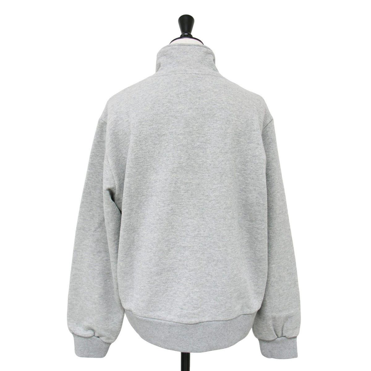 × FREAK'S STORE 24秋冬 ハーフジップ スウェット / TOP DEMI-ZIP 長袖 ロゴ パイル コットン