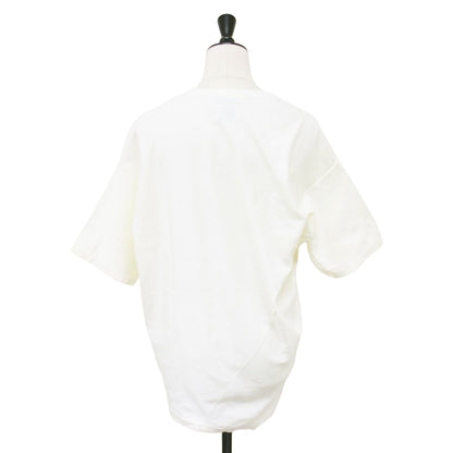 アシンメトリー クルーネック Tシャツ / 半袖 コットン プルオーバー カットソー イタリア製