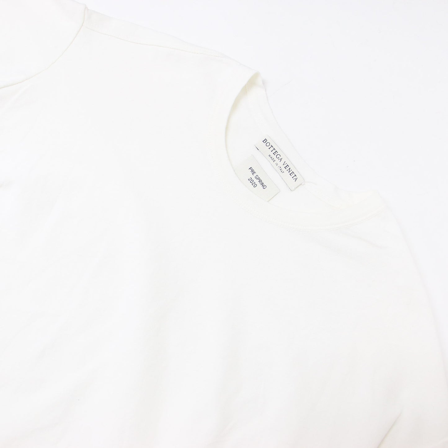アシンメトリー クルーネック Tシャツ / 半袖 コットン プルオーバー カットソー イタリア製