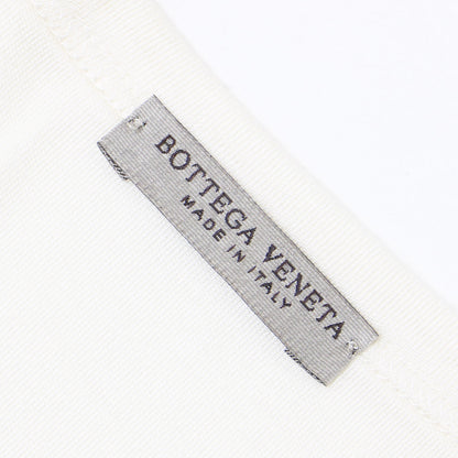 フラワープリント シルク コットン Tシャツ / 半袖 クルーネック サテン