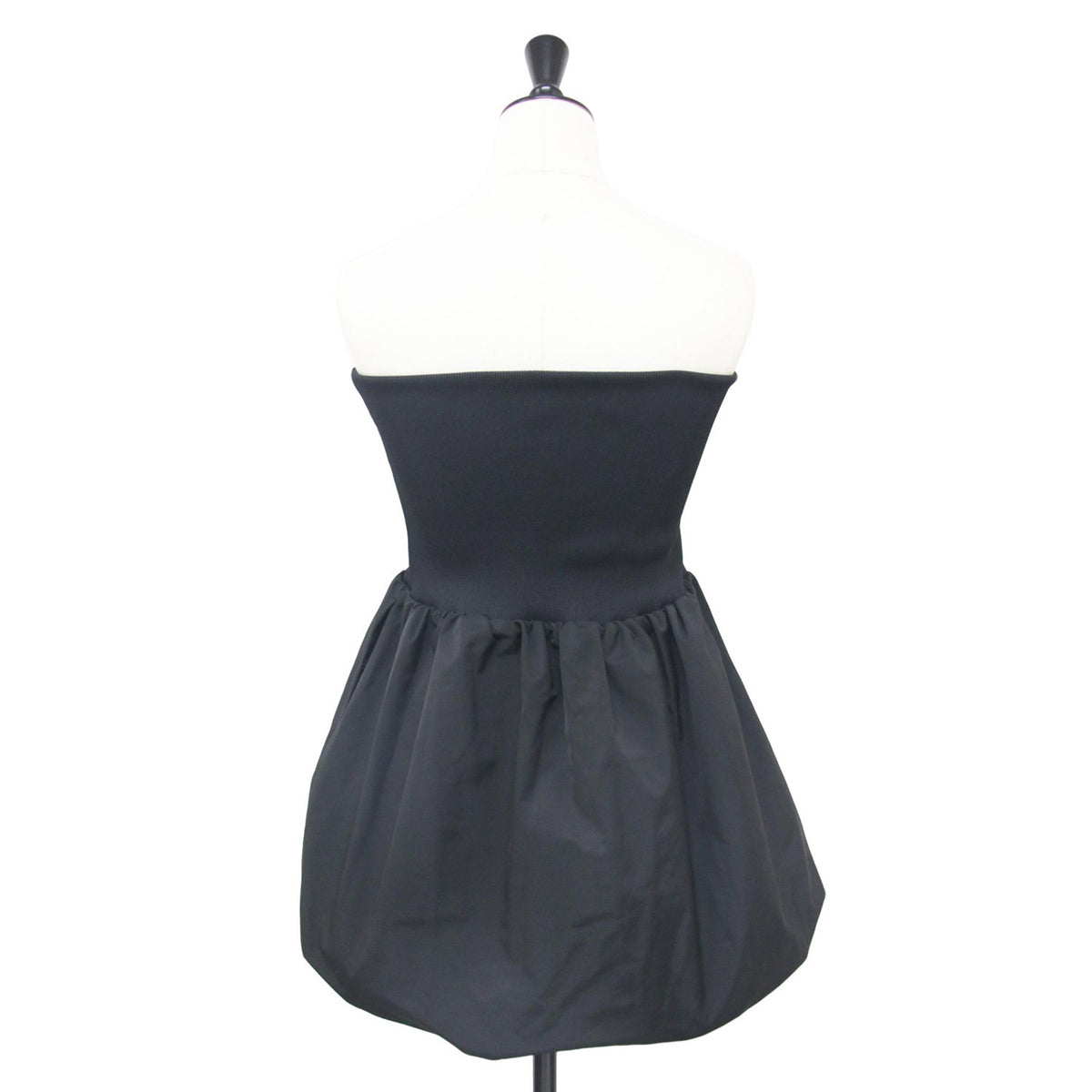 24秋冬 ナイロン シャーリング ミニ スカート / ベアトップ 2WAY バルーン NYLON SHIRRING MINI SKIRT TOP