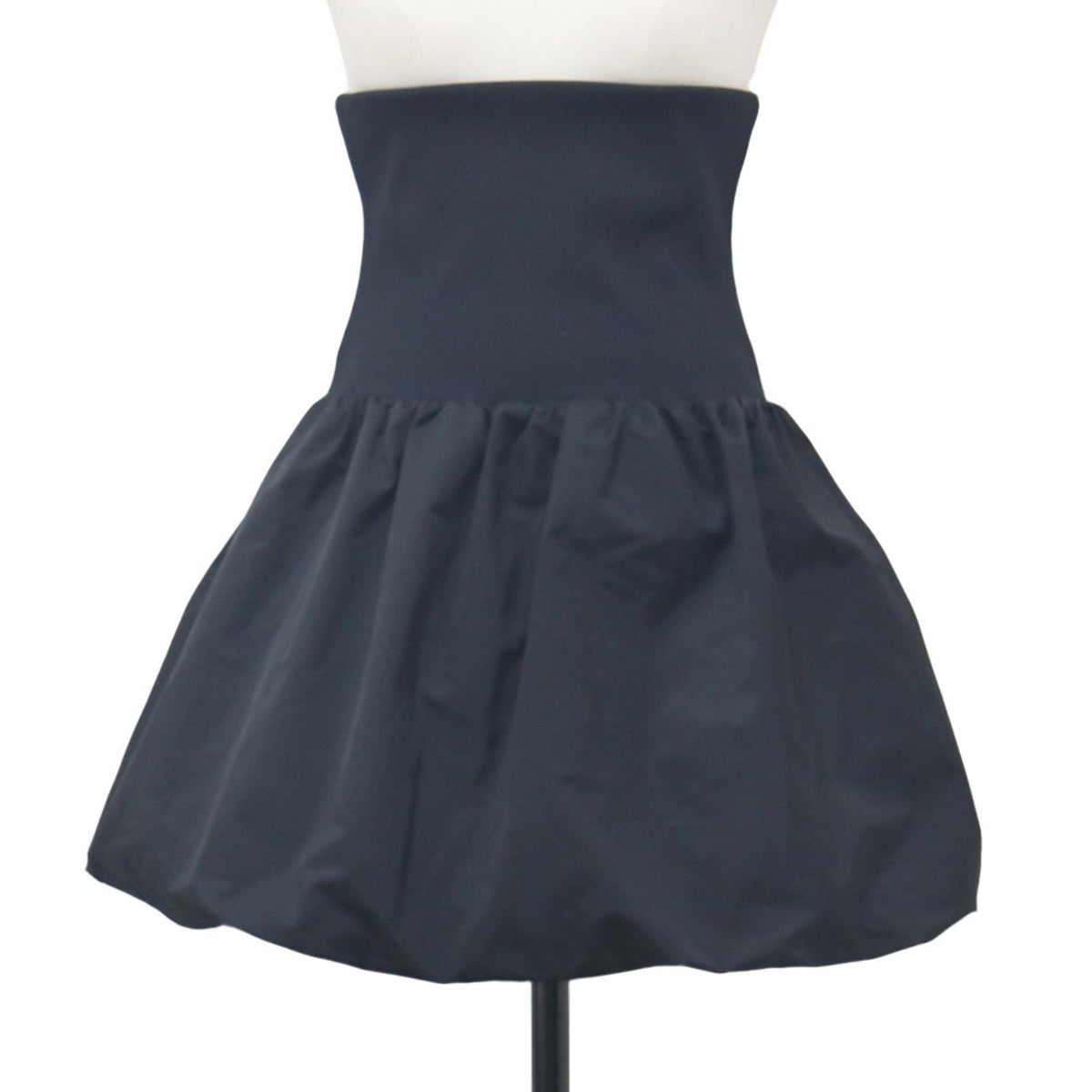 24秋冬 ナイロン シャーリング ミニ スカート / ベアトップ 2WAY バルーン NYLON SHIRRING MINI SKIRT TOP