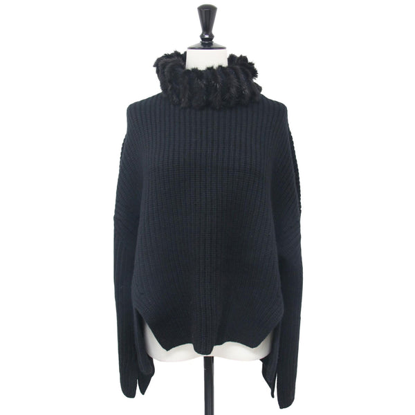 FENDI フェンディ ニット ブラック 黒 サイズ:42(L) / ミンクファー