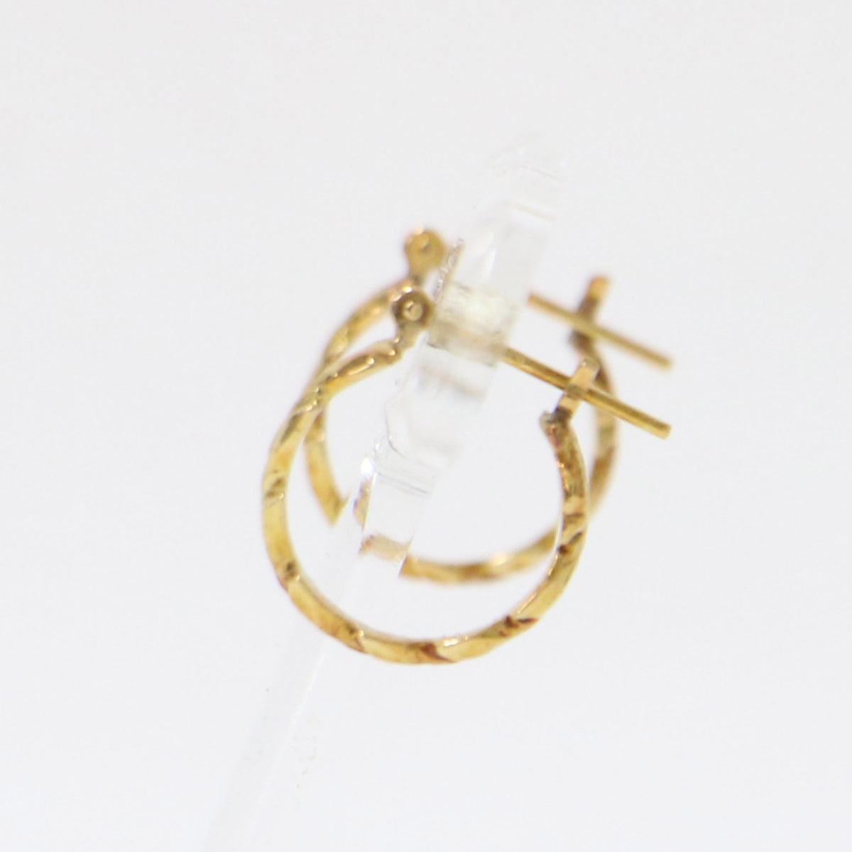 K18YG フープ ピアス Daphne earrings / 月桂樹 リーフ