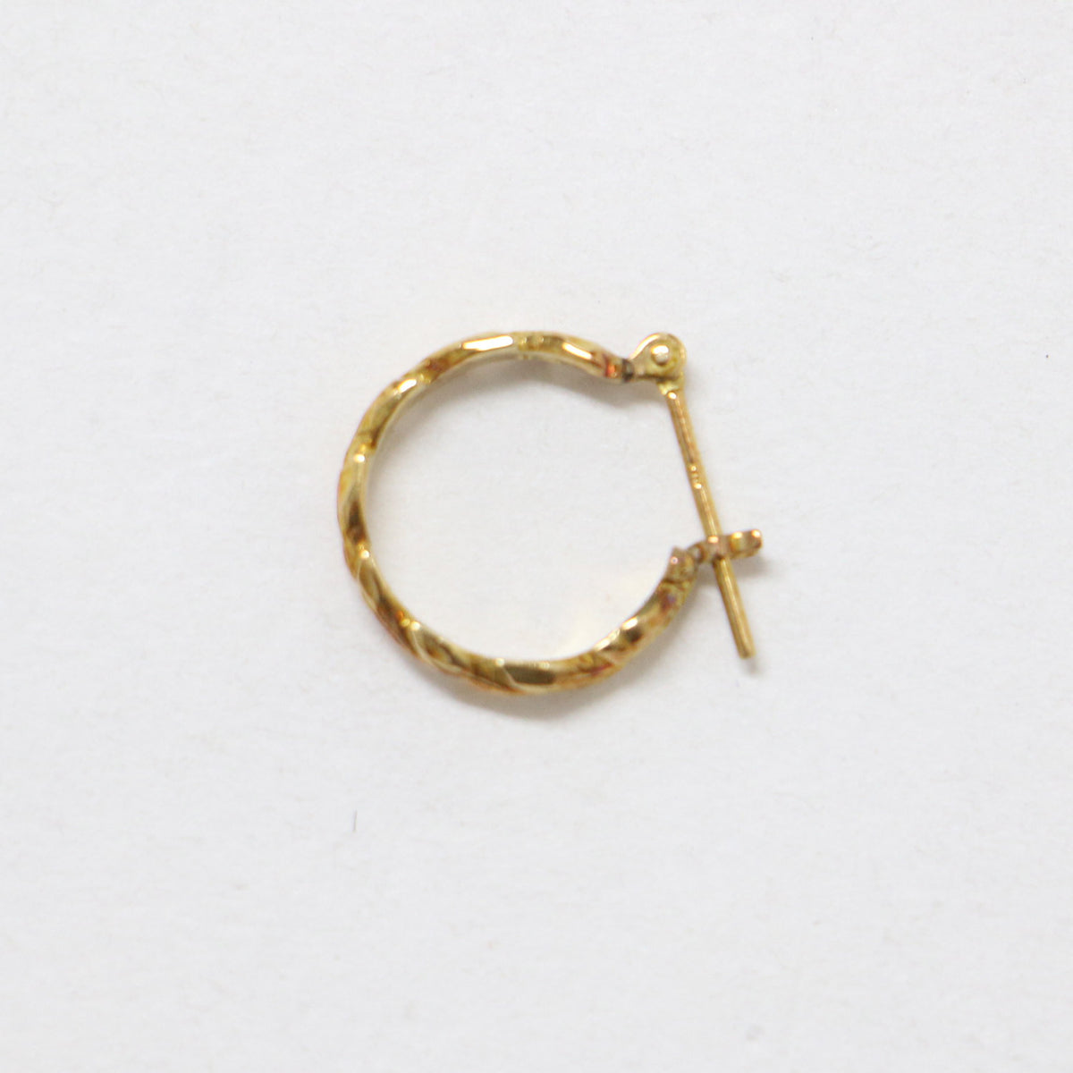 K18YG フープ ピアス Daphne earrings / 月桂樹 リーフ