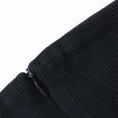 コットン ジャージ ロング マーメイド スカート / リブ カットソー素材 マキシ丈