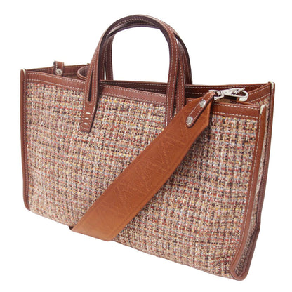 BREAD M theory luxe 別注 ツイード トート バッグ / レザーコンビ ショルダーバッグ 2WAY