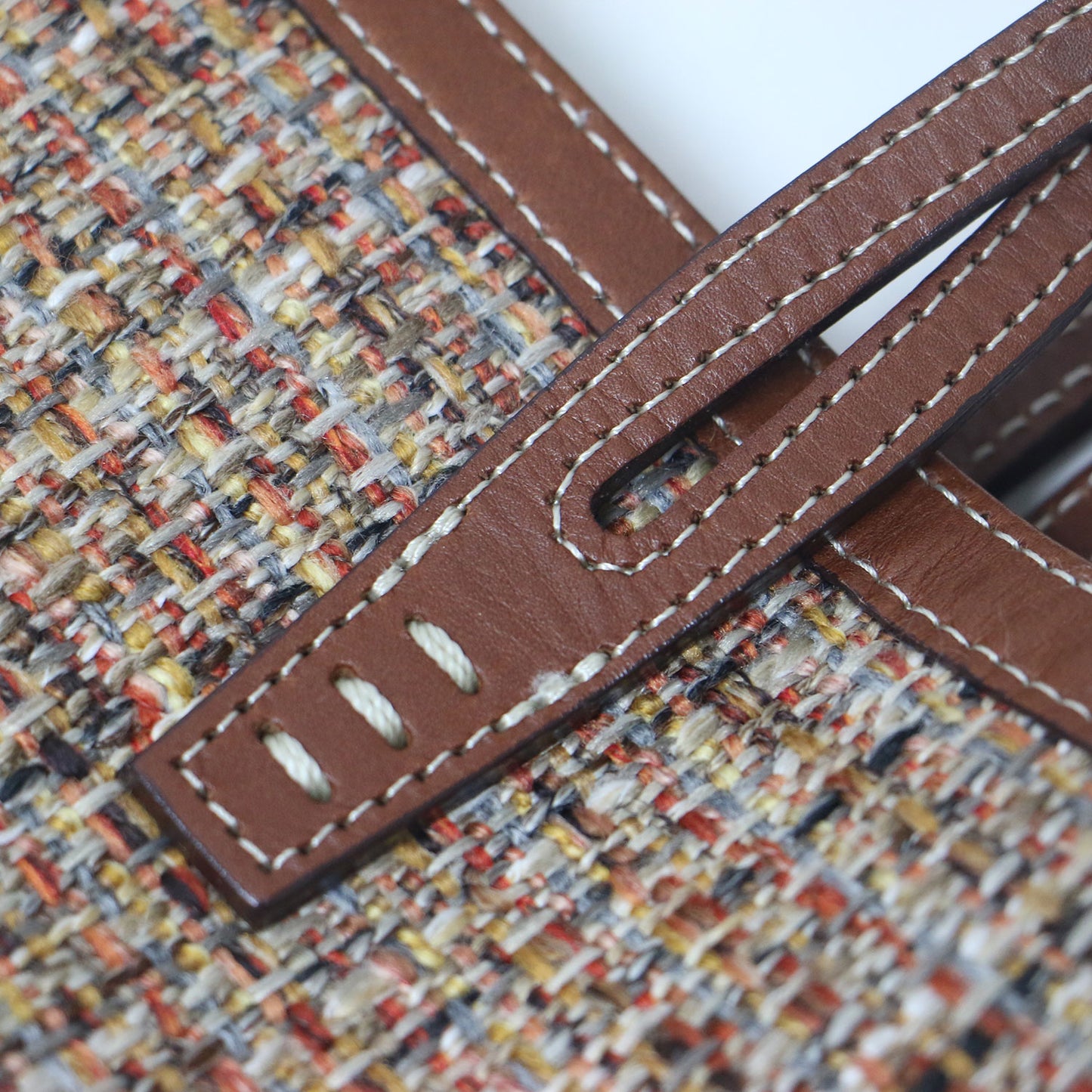 BREAD M theory luxe 別注 ツイード トート バッグ / レザーコンビ ショルダーバッグ 2WAY