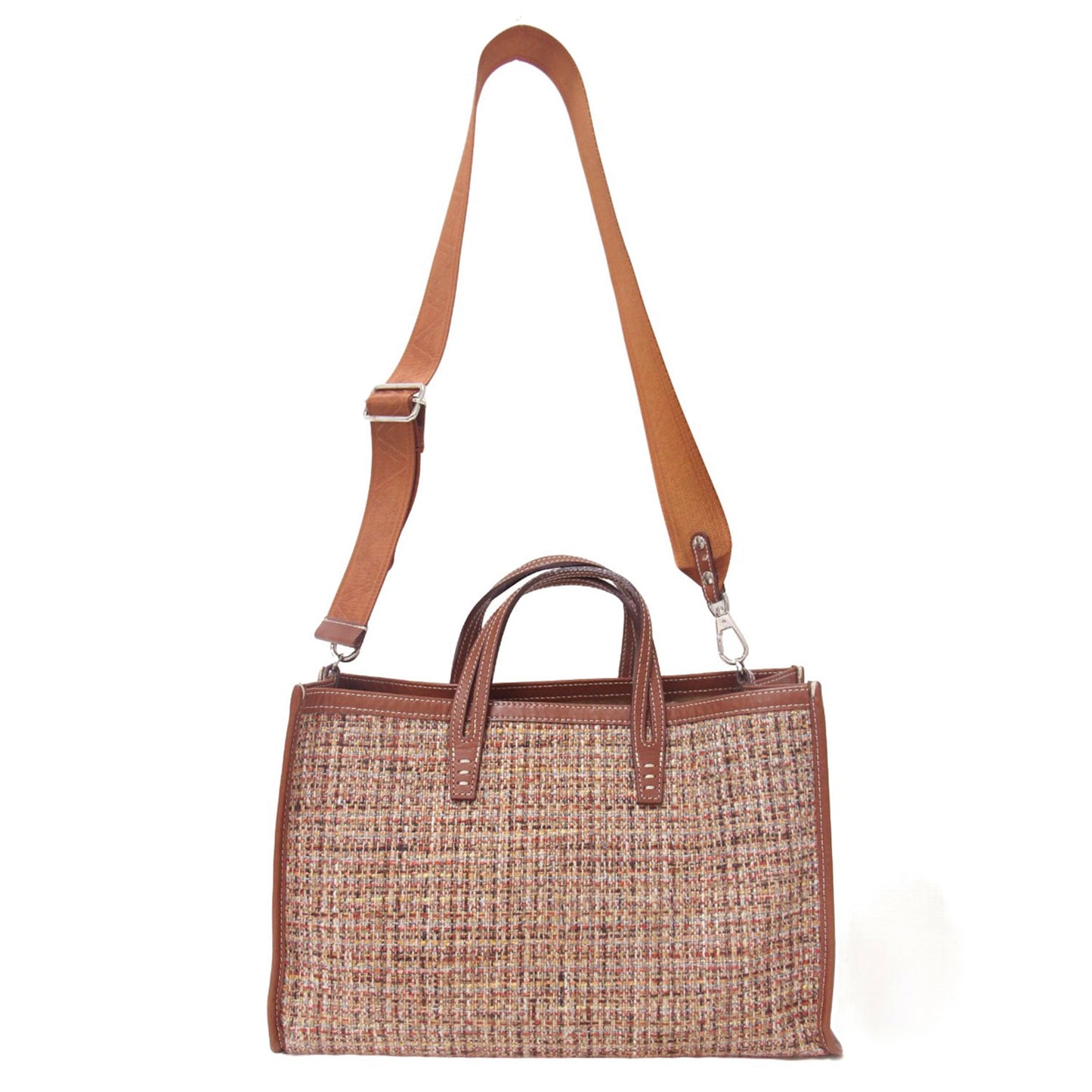 BREAD M theory luxe 別注 ツイード トート バッグ / レザーコンビ ショルダーバッグ 2WAY