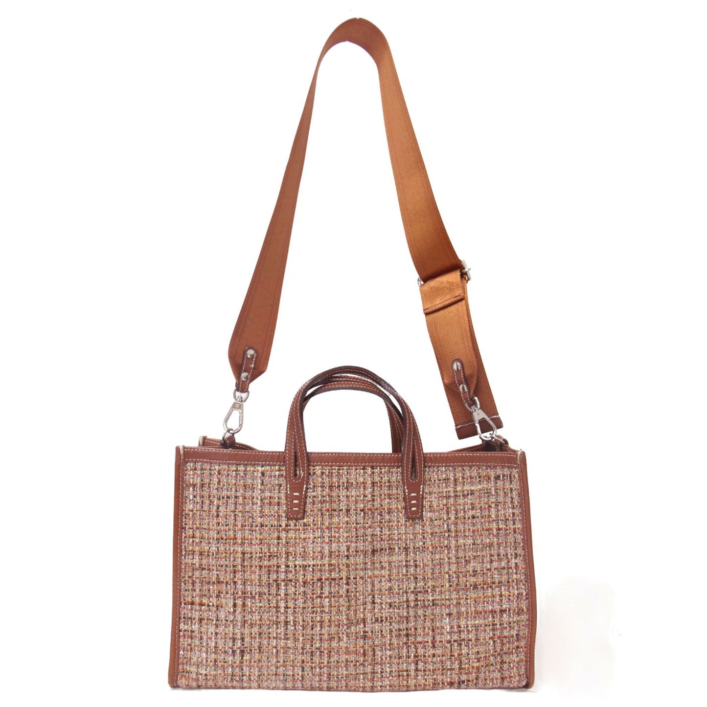 BREAD M theory luxe 別注 ツイード トート バッグ / レザーコンビ ショルダーバッグ 2WAY