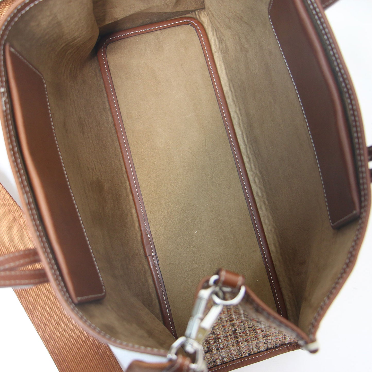 BREAD M theory luxe 別注 ツイード トート バッグ / レザーコンビ ショルダーバッグ 2WAY