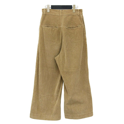 コーデュロイ ワイド パンツ / クロップド丈 ハイウエスト コットン