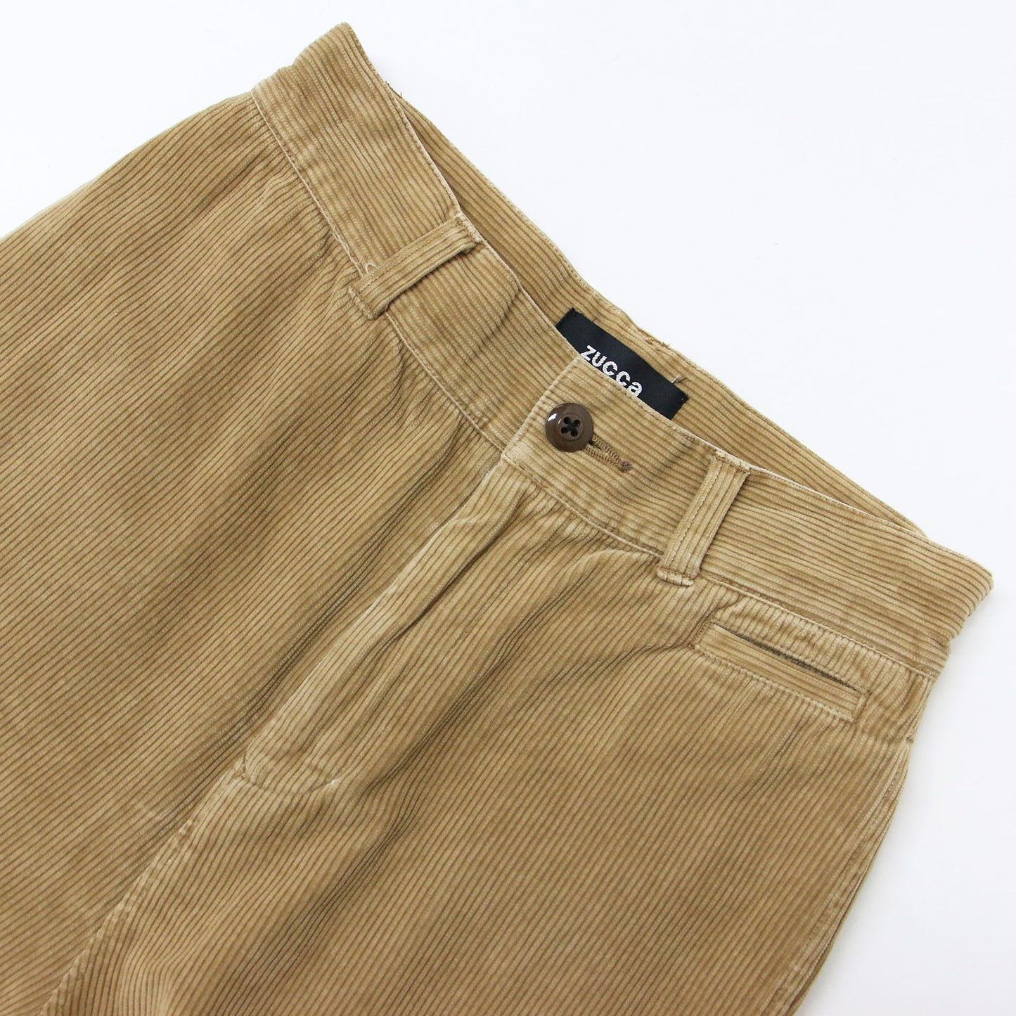 コーデュロイ ワイド パンツ / クロップド丈 ハイウエスト コットン