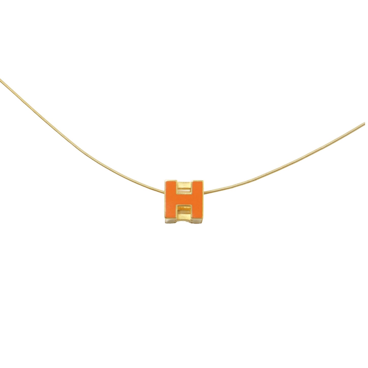 カージュドアッシュ ネックレス / Hロゴ キューブ チョーカー ペンダント