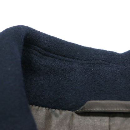 Primary Navy Label ウール メルトン ピーコート / ミドル丈 ラグランスリーブ オーバーサイズ