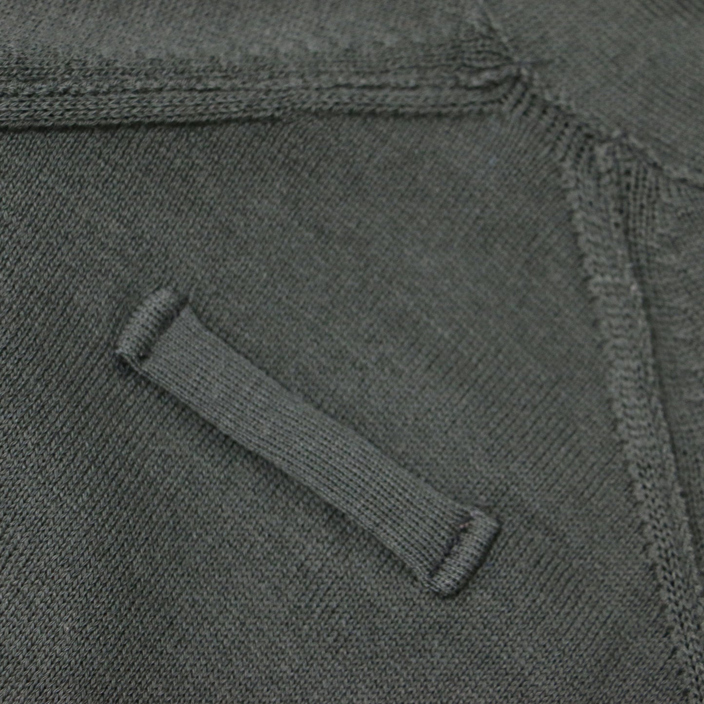 Primary NavyLabel Vネック ショート カーディガン / 長袖 ニット ウォッシャブル ウール