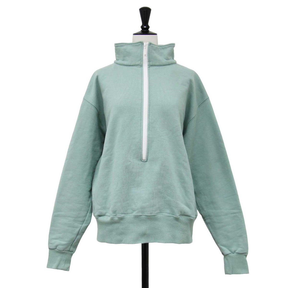 ロング ハーフジップ スウェット / LONG ZIP SWEAT SHIRT 長袖 プルオーバー 裏起毛 コットン