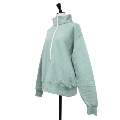 ロング ハーフジップ スウェット / LONG ZIP SWEAT SHIRT 長袖 プルオーバー 裏起毛 コットン