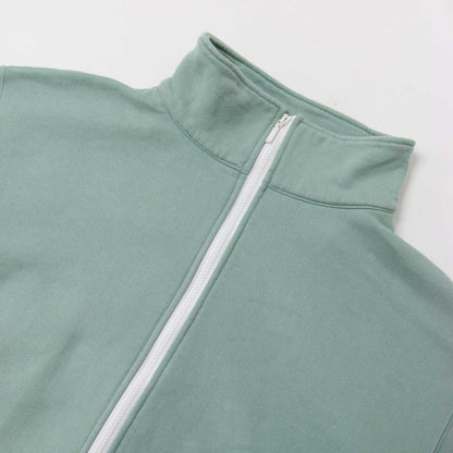 ロング ハーフジップ スウェット / LONG ZIP SWEAT SHIRT 長袖 プルオーバー 裏起毛 コットン